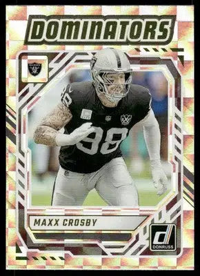 2025 Panini Donruss Dominators Maxx Crosby #DOM-MCY Football - Football Card Single