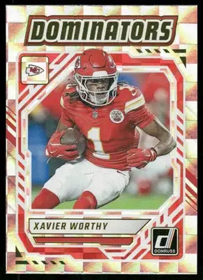 2025 Panini Donruss Dominators Xavier Worthy #DOM-XWY Football - Football Card Single