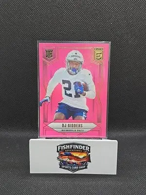 2025 Panini Donruss Elite - Rookies DJ Giddens #173 Pink Ink (RC) - Football Card Single