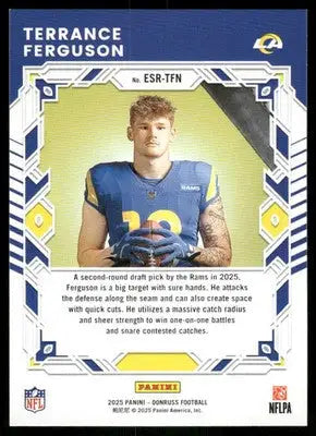 2025 Panini Donruss Elite Series Rookies Terrance Ferguson #ESR-TFN Football - Football Card Single