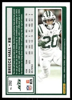 2025 Panini Donruss Football Breece Hall #292 Football - Football Card Single
