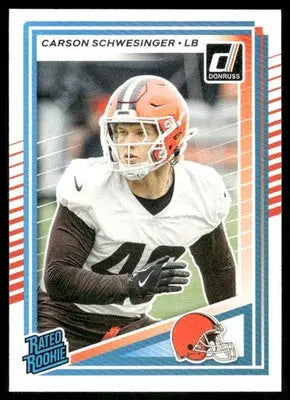 2025 Panini Donruss Football Carson Schwesinger #392 Football - Football Card Single