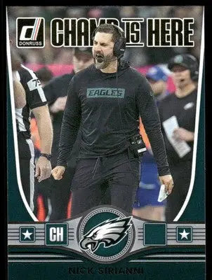 2025 Panini Donruss Football Champ Is Here Nick Sirianni #CIH-NSI Football - Football Card Single