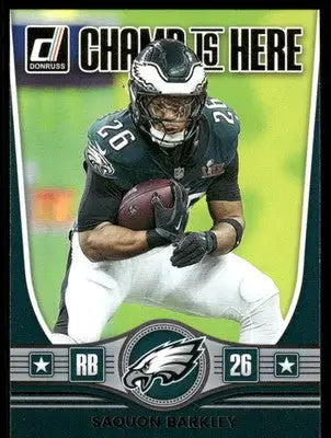 2025 Panini Donruss Football Champ Is Here Saquon Barkley #CIH-SBY Football - Football Card Single