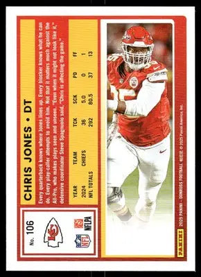 2025 Panini Donruss Football Chris Jones #106 Football - Football Card Single