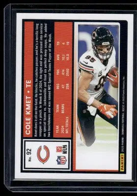 2025 Panini Donruss Football Cole Kmet #92 441/500 Football - Football Card Single