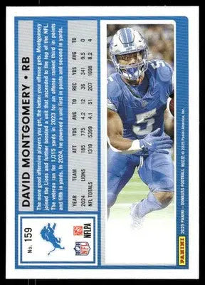 2025 Panini Donruss Football David Montgomery #159 Football - Football Card Single