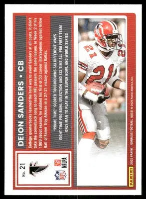 2025 Panini Donruss Football Deion Sanders #21 Football - Football Card Single