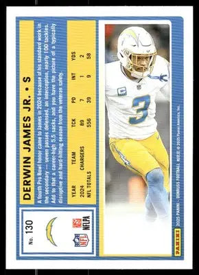 2025 Panini Donruss Football Derwin James Jr. #130 Football - Football Card Single