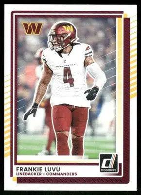2025 Panini Donruss Football Frankie Luvu #262 Football - Football Card Single