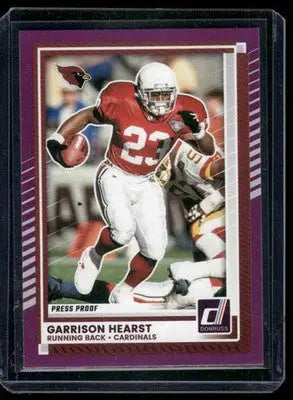 2025 Panini Donruss Football Garrison Hearst #66 Press Proof Purple Football - Football Card Single
