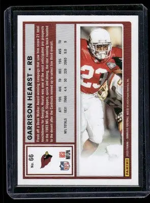 2025 Panini Donruss Football Garrison Hearst #66 Press Proof Purple Football - Football Card Single