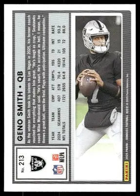 2025 Panini Donruss Football Geno Smith #213 Football - Football Card Single