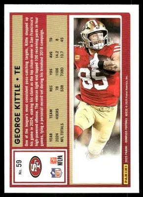2025 Panini Donruss Football George Kittle #59 Football - Football Card Single
