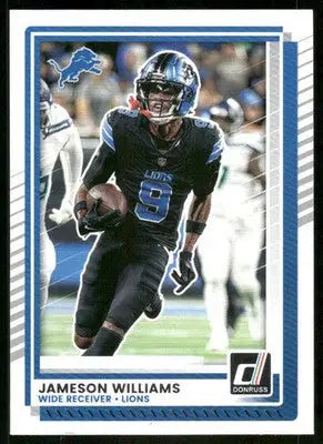 2025 Panini Donruss Football Jameson Williams #9 Football - Football Card Single