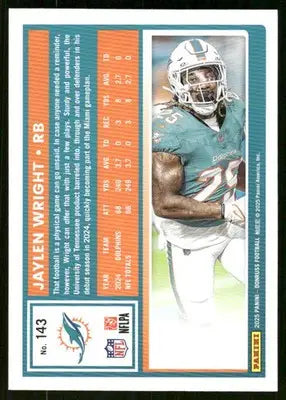 2025 Panini Donruss Football Jaylen Wright #143 Football - Football Card Single