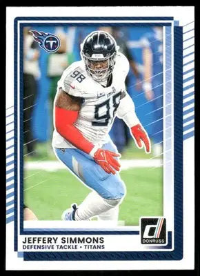 2025 Panini Donruss Football Jeffery Simmons #52 Football - Football Card Single