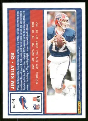 2025 Panini Donruss Football Jim Kelly #44 Football - Football Card Single
