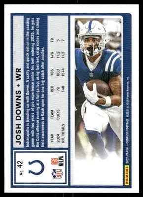 2025 Panini Donruss Football Josh Downs #42 Football - Football Card Single