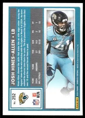 2025 Panini Donruss Football Josh Hines-Allen #252 Football - Football Card Single
