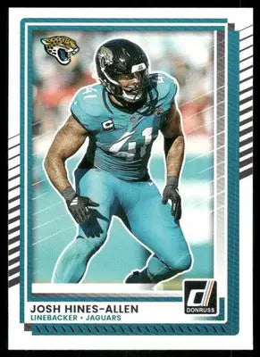 2025 Panini Donruss Football Josh Hines-Allen #252 Football - Football Card Single