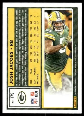 2025 Panini Donruss Football Josh Jacobs #179 Football - Football Card Single
