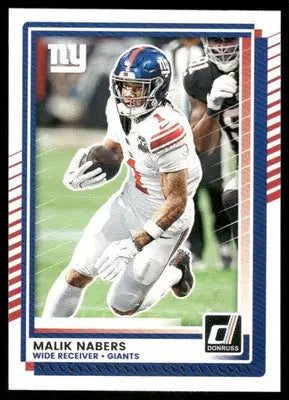 2025 Panini Donruss Football Malik Nabers #273 Football - Football Card Single