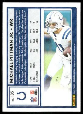 2025 Panini Donruss Football Michael Pittman Jr. #185 Football - Football Card Single