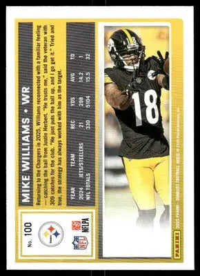 2025 Panini Donruss Football Mike Williams #100 Football - Football Card Single