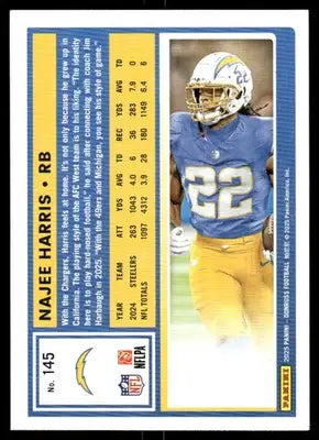 2025 Panini Donruss Football Najee Harris #145 Football - Football Card Single