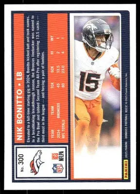 2025 Panini Donruss Football Nik Bonitto #300 Football - Football Card Single