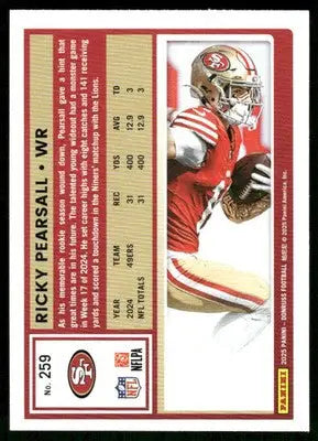 2025 Panini Donruss Football Ricky Pearsall #259 Football - Football Card Single