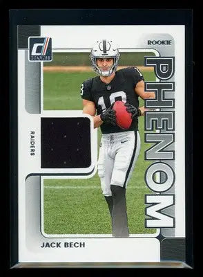 2025 Panini Donruss Football Rookie Phenom Jack Bech #RPJ-JBH Jersey Patch