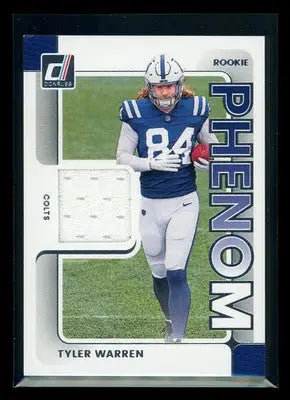 2025 Panini Donruss Football Rookie Phenom Tyler Warren #RPJ-TWN Jersey Patch - Football Card Single