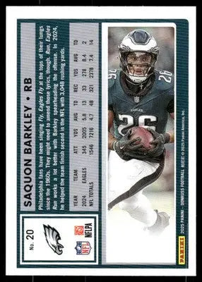 2025 Panini Donruss Football Saquon Barkley #20 Football - Football Card Single