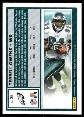 2025 Panini Donruss Football Terrell Owens #26 Football - Football Card Single