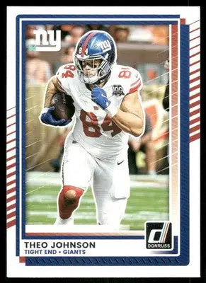 2025 Panini Donruss Football Theo Johnson #211 Football - Football Card Single