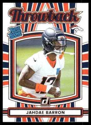 2025 Panini Donruss Football Throwback Jahdae Barron #24 Football - Football Card Single