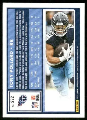 2025 Panini Donruss Football Tony Pollard #272 Press Proof Green Football - Football Card Single