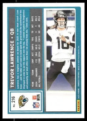 2025 Panini Donruss Football Trevor Lawrence #216 Football - Football Card Single