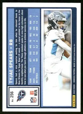 2025 Panini Donruss Football Tyjae Spears #256 Press Proof Green Football - Football Card Single