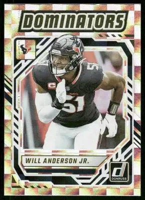 2025 Panini Donruss Football Will Anderson Jr. #DOM-WAN Football - Football Card Single