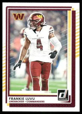 2025 Panini Donruss Frankie Luvu #262 American Football - Football Card Single