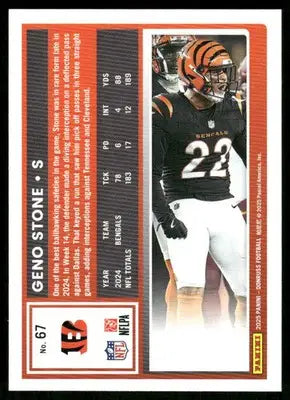 2025 Panini Donruss Geno Stone #67 Football - Football Card Single