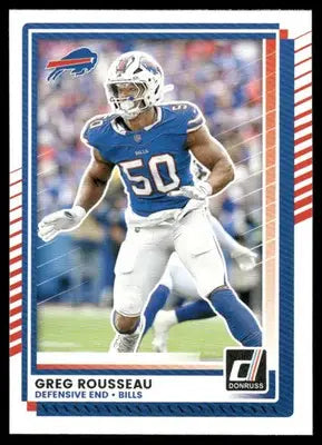 2025 Panini Donruss Greg Rousseau #113 Football - Football Card Single