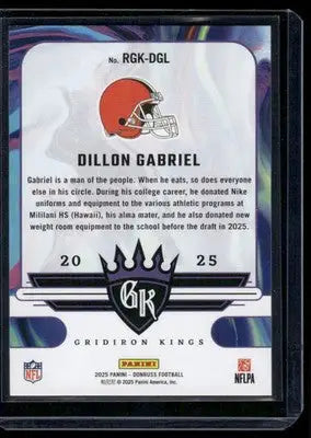 2025 Panini Donruss Gridiron Kings Dillon Gabriel #RGK-DGL Football - Football Card Single