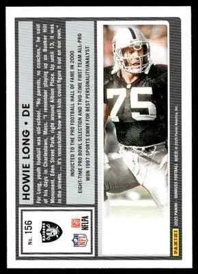 2025 Panini Donruss Howie Long #156 Press Proof Green Football - Football Card Single