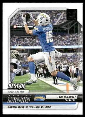2025 Panini Donruss Instant Best Of Ladd McConkey #INS-LMY Football - Football Card Single