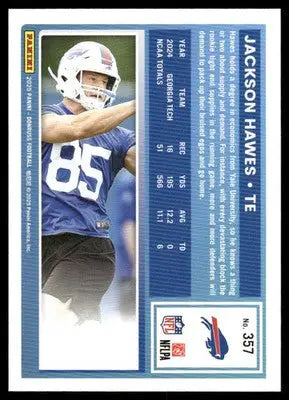 2025 Panini Donruss Jackson Hawes #357 Football - Football Card Single