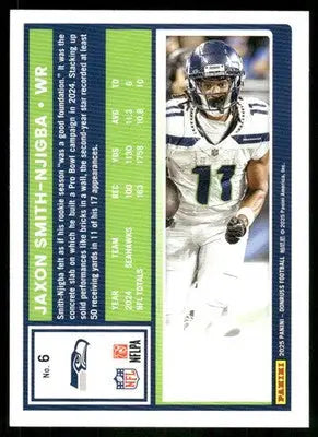 2025 Panini Donruss Jaxon Smith-Njigba #6 Press Proof Green Football - Football Card Single